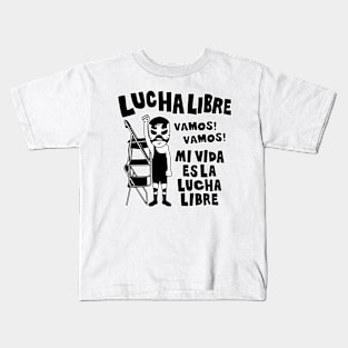 LUCHA LIBRE#32mono Kids T-Shirt